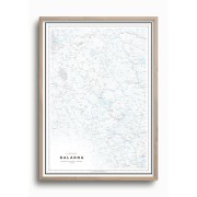Landskapskarta Dalarna 50x70cm Dapa Maps